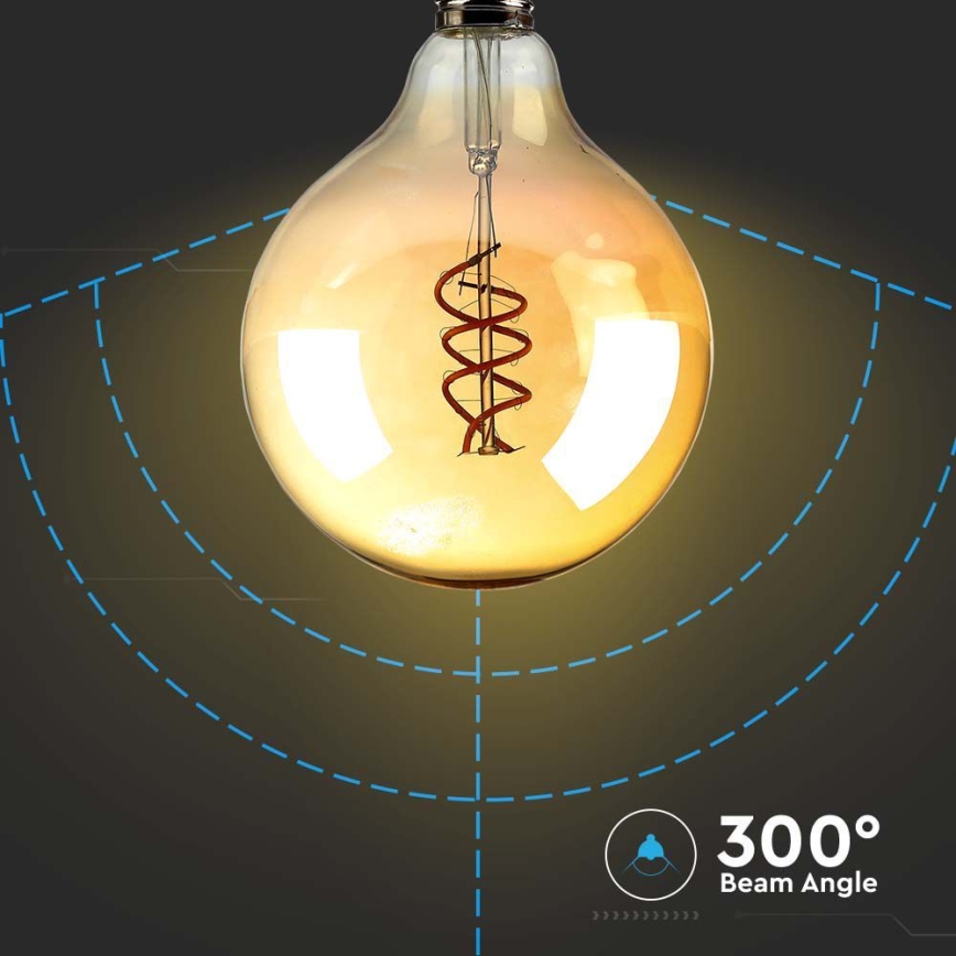 LED Sijalica FILAMENT G125 E27/6W/230V 1800K