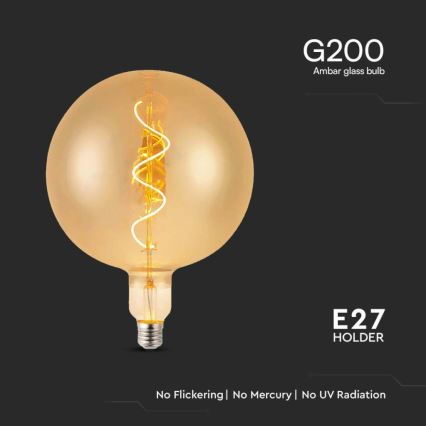 LED Sijalica FILAMENT G200 E27/4W/230V 2700K