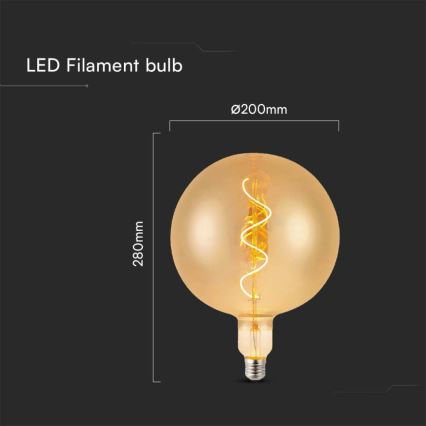 LED Sijalica FILAMENT G200 E27/4W/230V 2700K