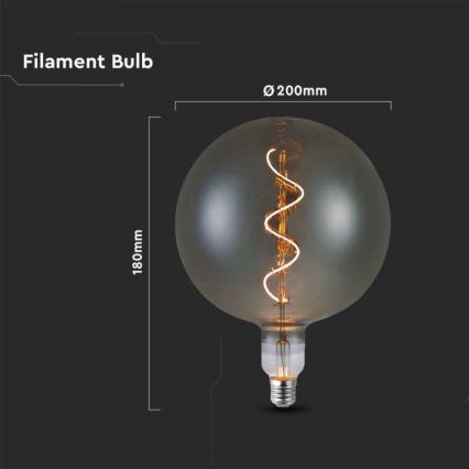 LED Sijalica FILAMENT G200 E27/4W/230V 2700K