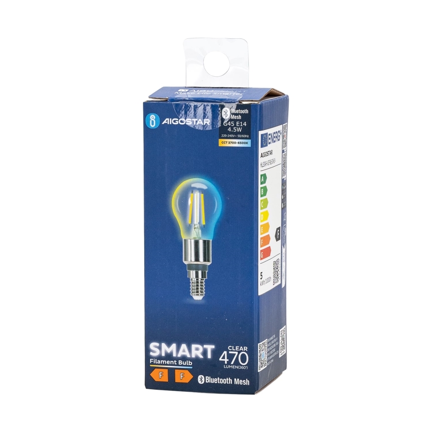 LED Prigušiva sijalica FILAMENT MESH Smart G45 E14/4,5W/230V 2700-6500K - Aigostar