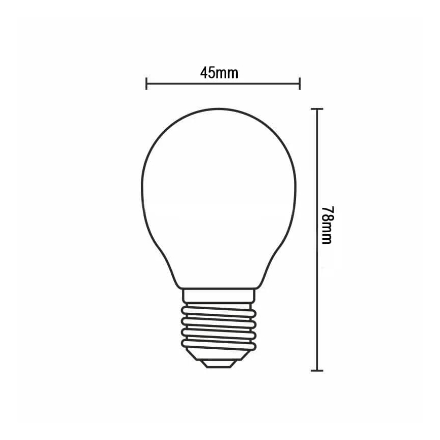 LED Sijalica FILAMENT G45 E14/4W/230V 4000K
