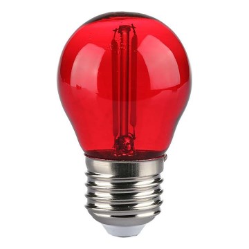 LED Sijalica FILAMENT G45 E27/2W/230V crveno