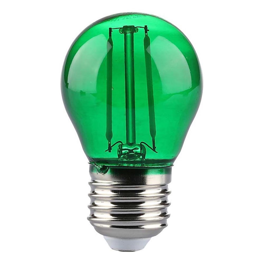 LED Sijalica FILAMENT G45 E27/2W/230V zelena