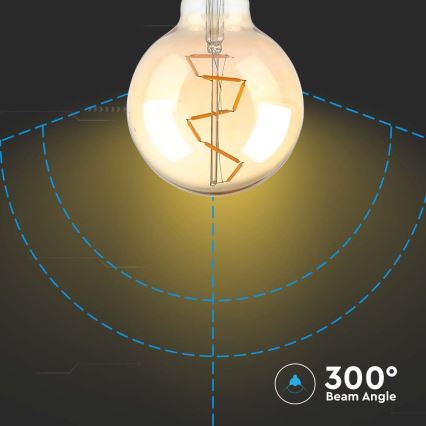 LED Sijalica FILAMENT G95 E27/4W/230V 2200K