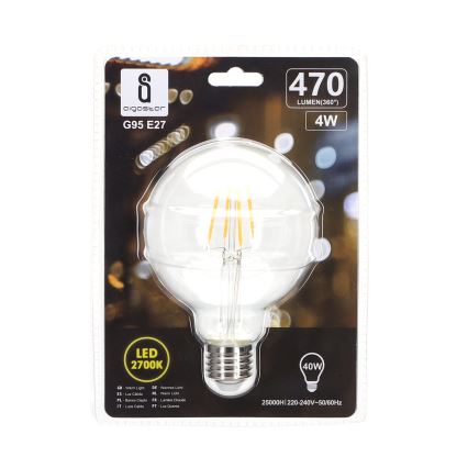LED Sijalica FILAMENT G95 E27/4W/230V 2700K - Aigostar