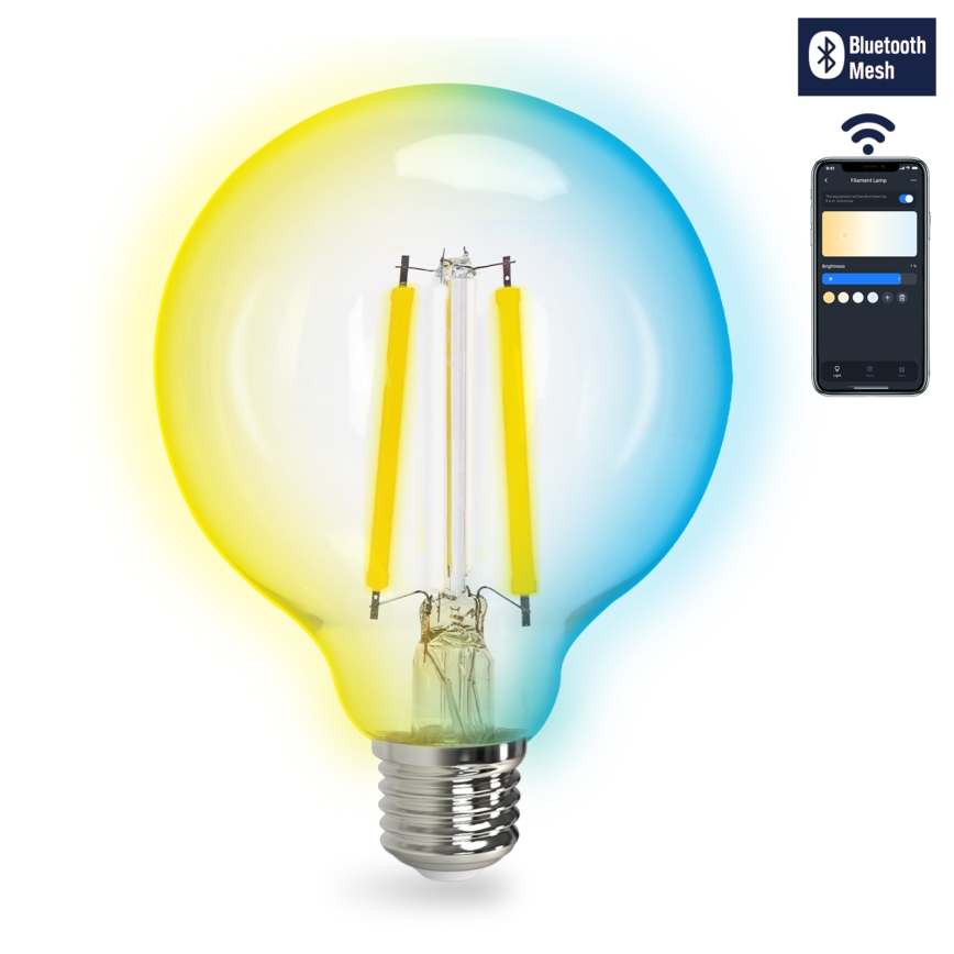 LED Prigušiva sijalica FILAMENT MESH Smart G95 E27/6W/230V 2700-6500K - Aigostar