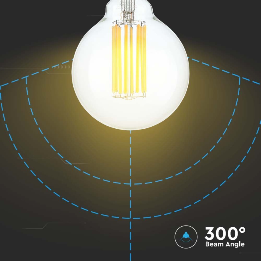 LED Sijalica FILAMENT G95 E27/6W/230V 3000K