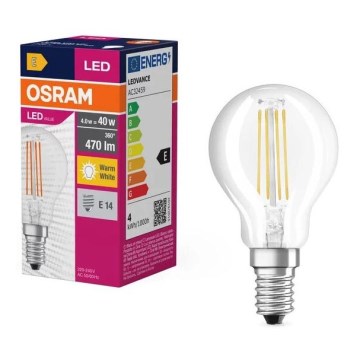 LED Sijalica FILAMENT P40 E14/4W/230V 2700K - Osram