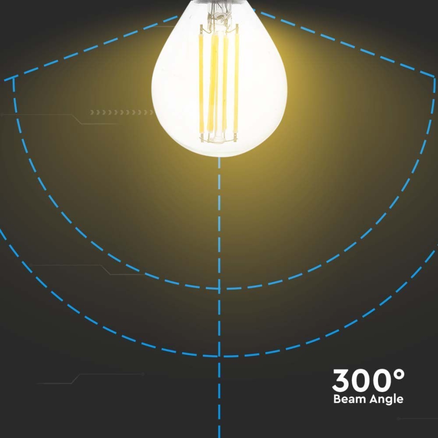 LED Sijalica FILAMENT P45 E14/6W/230V 6500K