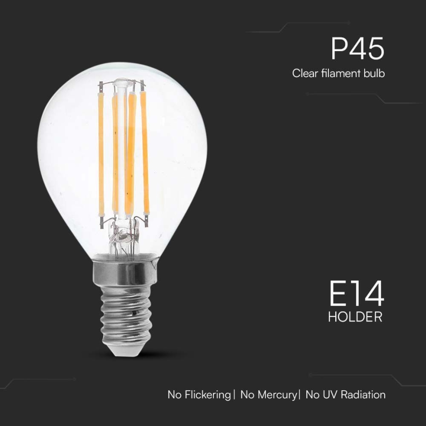 LED Sijalica FILAMENT P45 E14/6W/230V 6500K