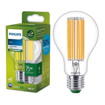 LED Sijalica FILAMENT Philips A70 E27/5,2W/230V 4000K