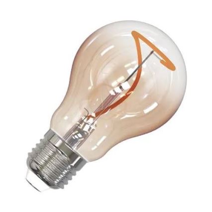 LED Sijalica FILAMENT SHAPE A60 E27/4W/230V 1800K braon