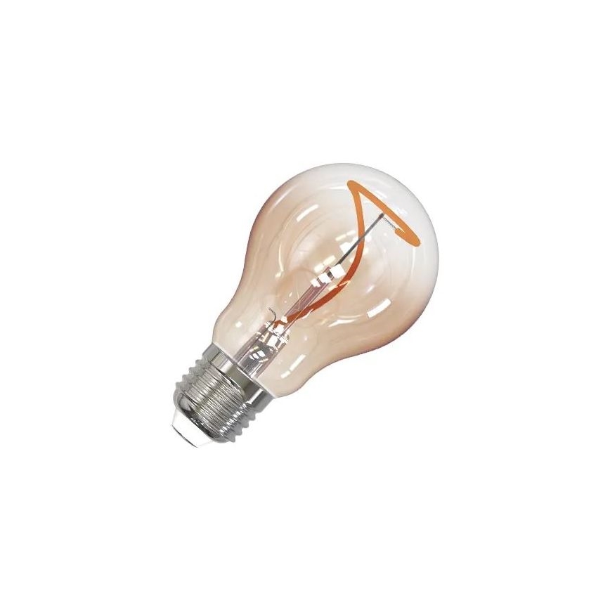 LED Sijalica FILAMENT SHAPE A60 E27/4W/230V 1800K braon