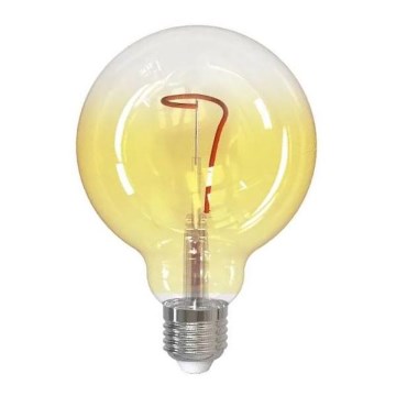 LED Sijalica FILAMENT SHAPE G95 E27/4W/230V 1800K žuta