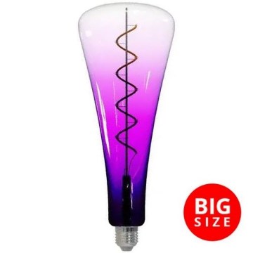 LED Sijalica FILAMENT SHAPE T110 E27/5W/230V 1800K ljubičasta