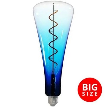 LED Sijalica FILAMENT SHAPE T110 E27/5W/230V 1800K plava