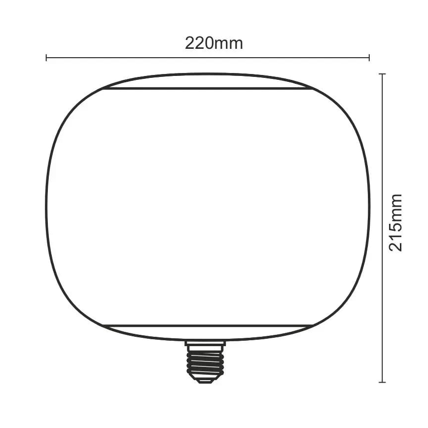 LED Sijalica FILAMENT SMOKE T220 E27/4W/230V 1800K
