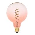 LED Sijalica FILAMENT SPIRAL G125 E27/4W/230V 2000K roze