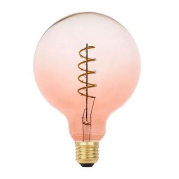 LED Sijalica FILAMENT SPIRAL G125 E27/4W/230V 2000K roze