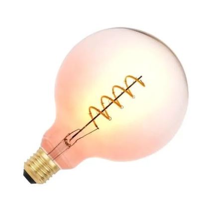 LED Sijalica FILAMENT SPIRAL G125 E27/4W/230V 2000K roze