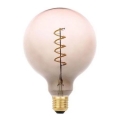 LED Sijalica FILAMENT SPIRAL G125 E27/4W/230V 2000K sivo/roze