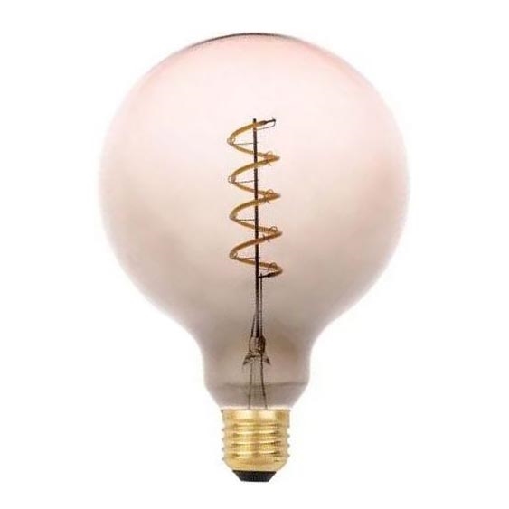 LED Sijalica FILAMENT SPIRAL G125 E27/4W/230V 2000K sivo/roze