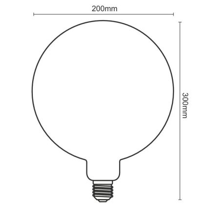 LED Sijalica FILAMENT SPIRAL VINTAGE G200 E27/4W/230V 2000K