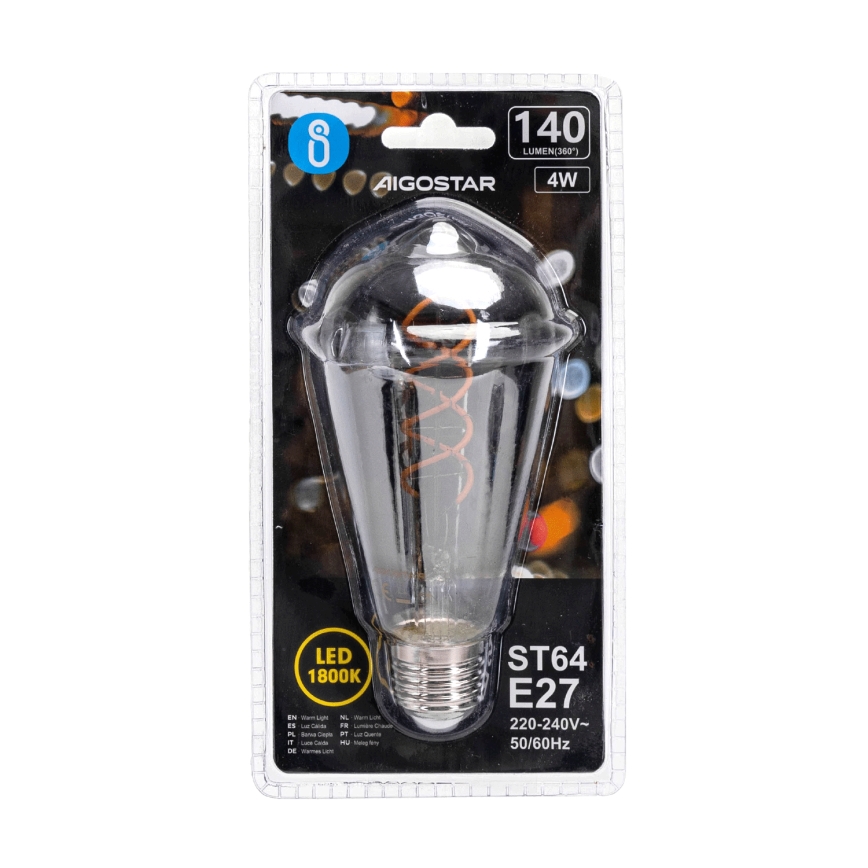 LED Sijalica FILAMENT ST64 E27/4W/230V 1800K - Aigostar