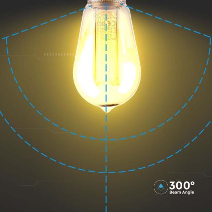LED Sijalica FILAMENT ST64 E27/4W/230V 1800K Art Edition