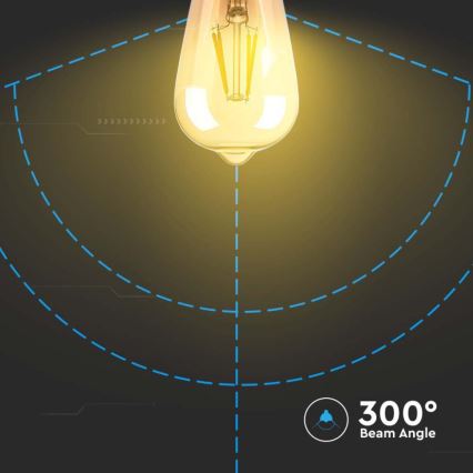 LED Sijalica FILAMENT ST64 E27/4W/230V 2200K