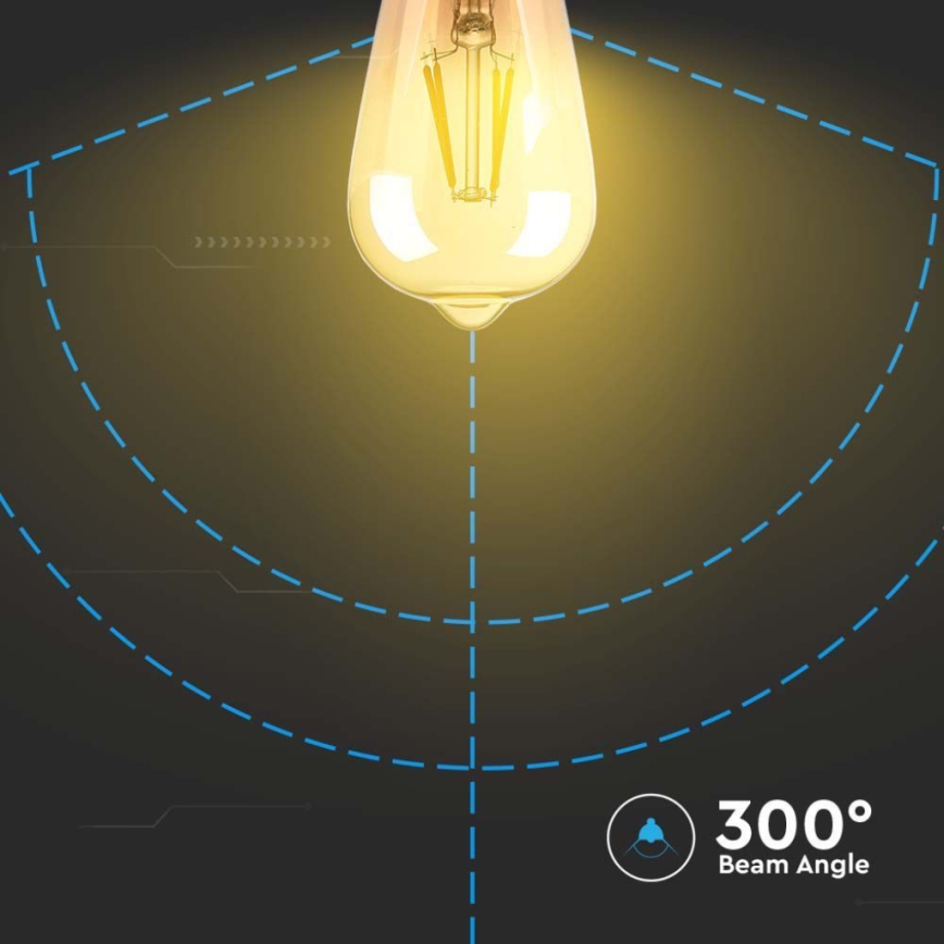 LED Sijalica FILAMENT ST64 E27/4W/230V 2200K
