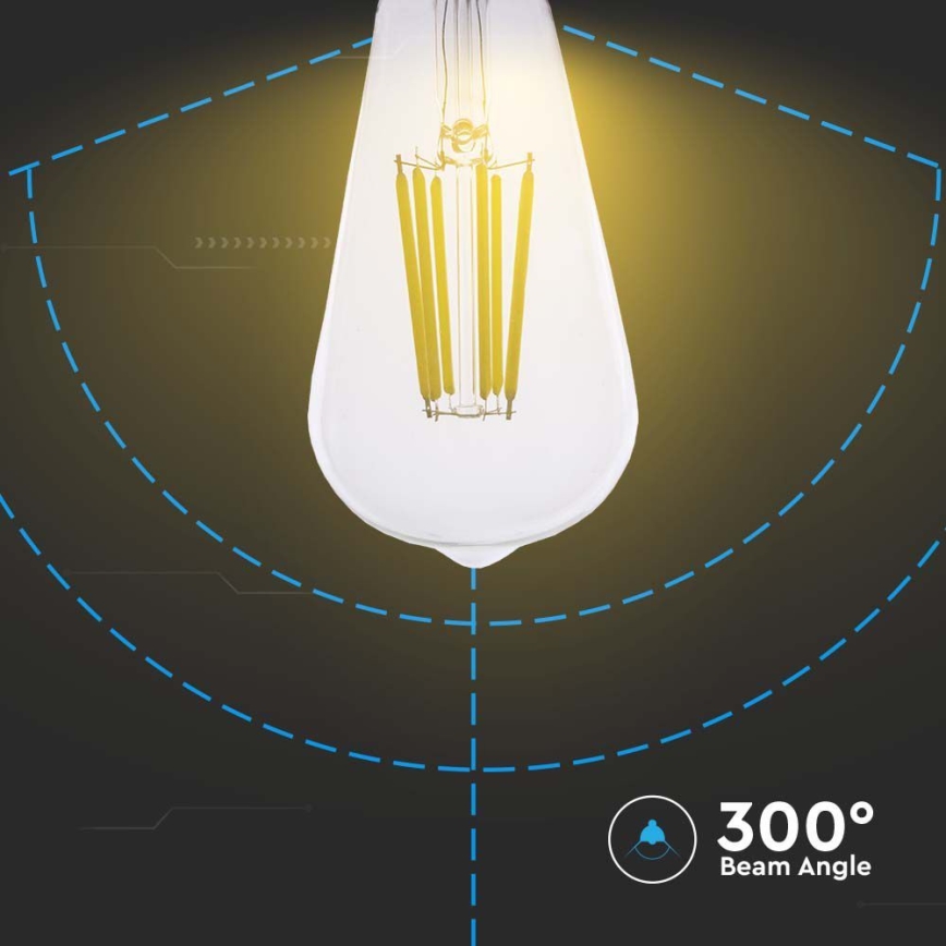 LED Sijalica FILAMENT ST64 E27/4W/230V 3000K Energetski razred A