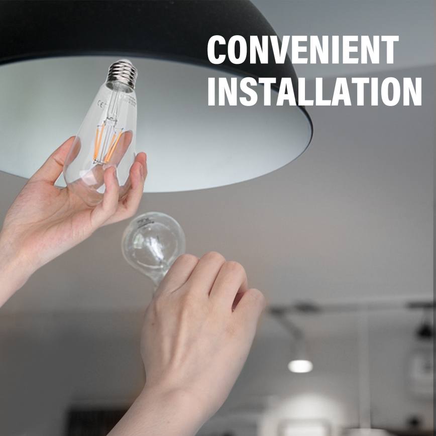 LED Sijalica FILAMENT ST64 E27/6W/230V 2700K - Aigostar