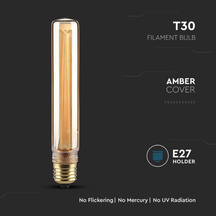LED Sijalica FILAMENT T30 E27/2W/230V 1800K Art Edition