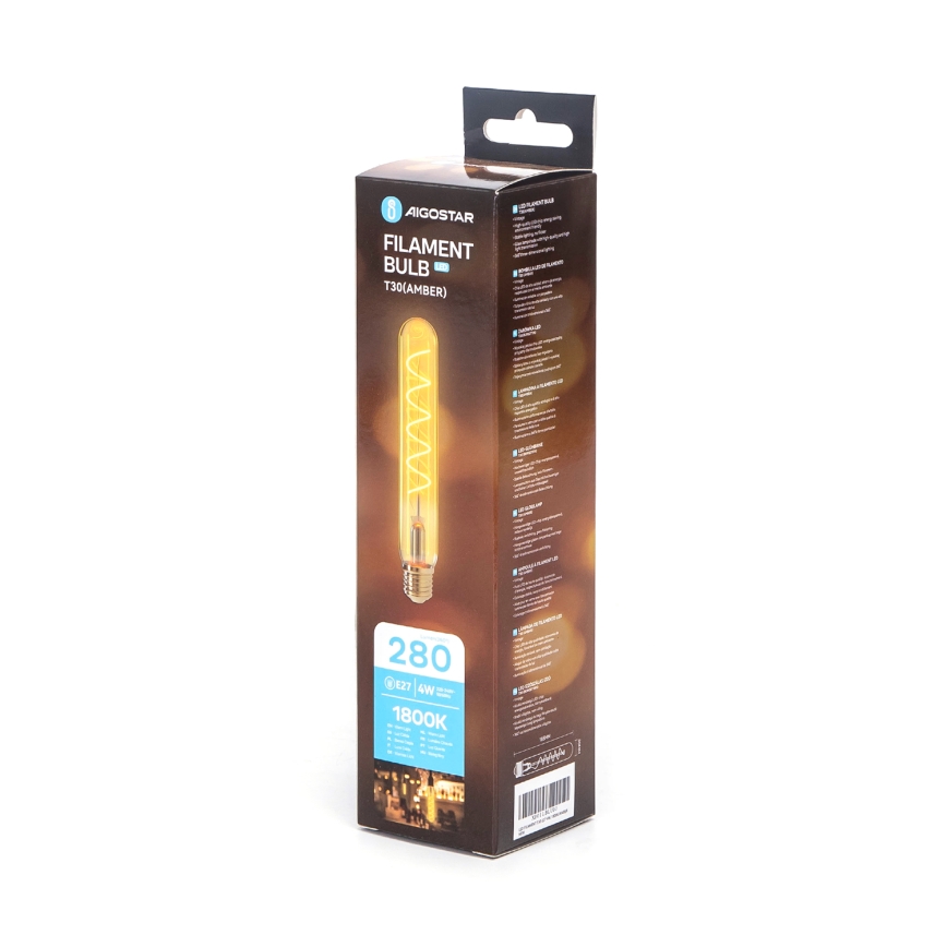 LED Sijalica FILAMENT T30 E27/4W/230V 1800K - Aigostar