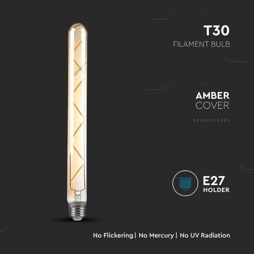 LED Sijalica FILAMENT T30 E27/7W/230V 2200K