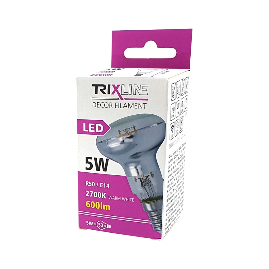 LED Sijalica FILAMENT VINTAGE E14/5W/230V 2700K