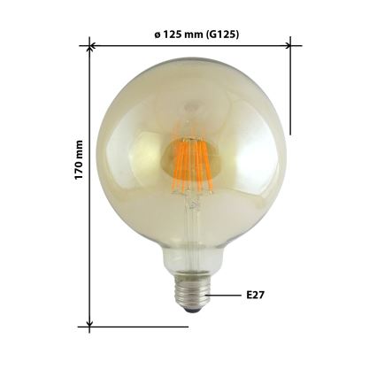 LED Sijalica FILAMENT VINTAGE E27/10W/230V 2000K