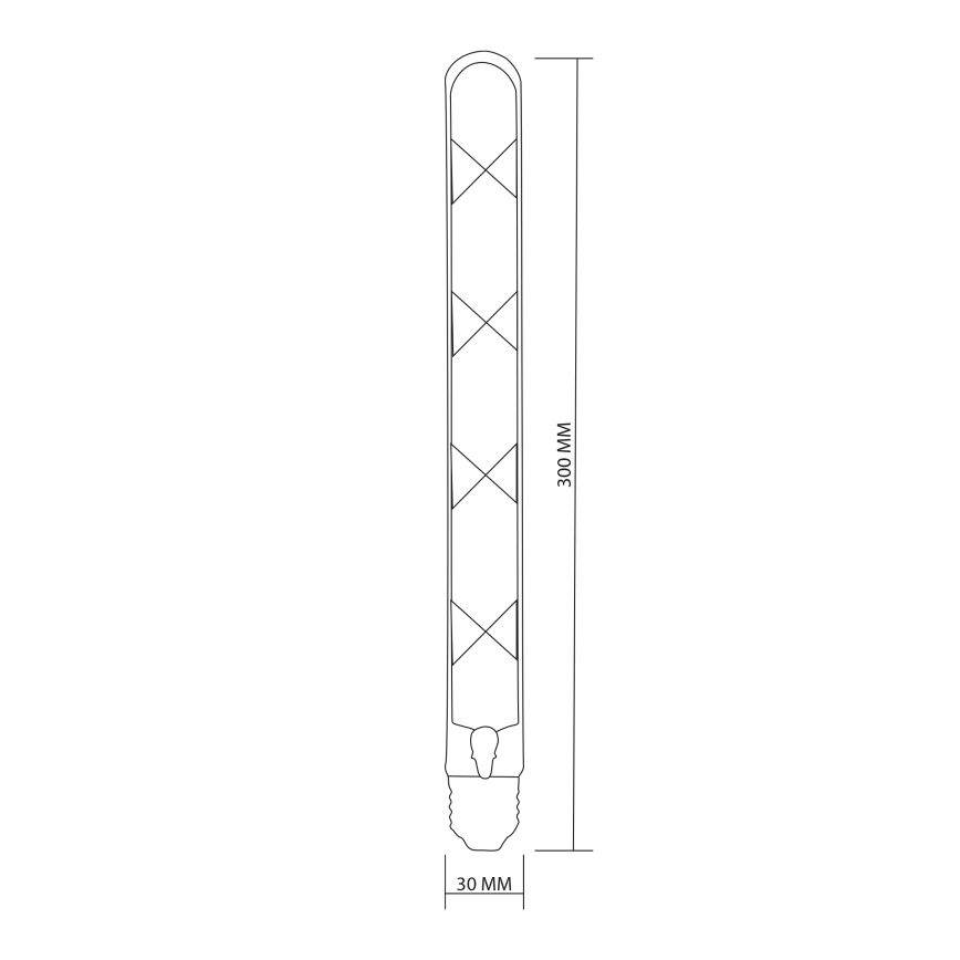 LED Sijalica FILAMENT VINTAGE LED T30 E27/4,5W/230V 2700K