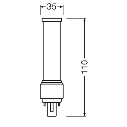 LED Sijalica G24d-1/5W/230V 3000K - Osram