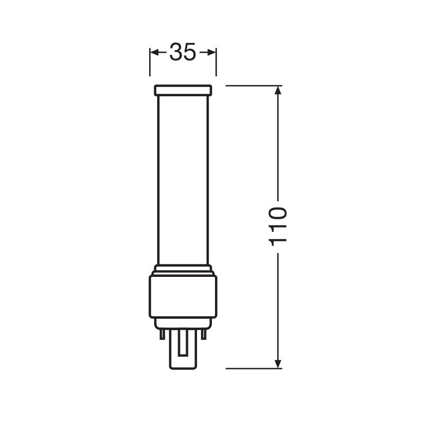 LED Sijalica G24d-1/5W/230V 3000K - Osram