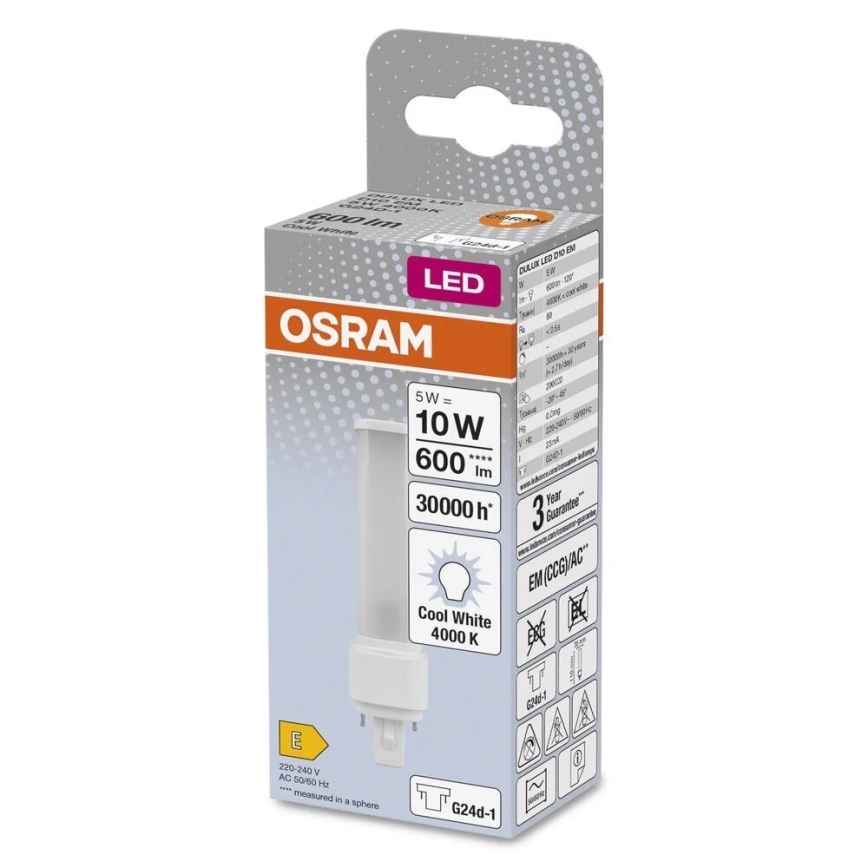 LED Sijalica G24d-1/5W/230V 4000K - Osram