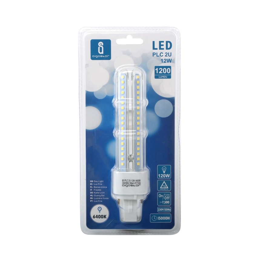 LED Sijalica G24D-3/12W/230V 6500K - Aigostar