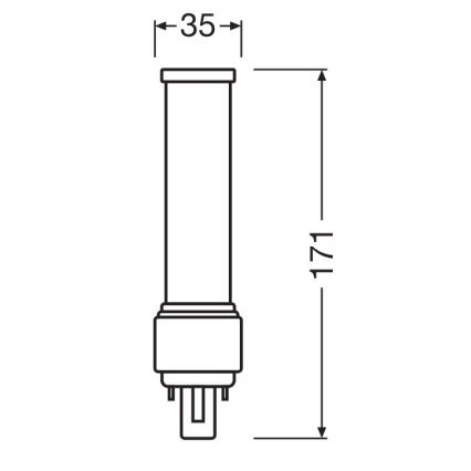 LED Sijalica G24d-3/9W/230V 3000K - Osram
