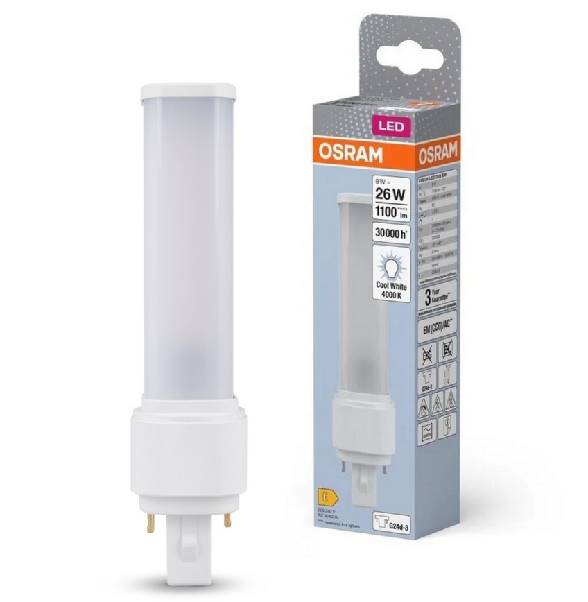 LED Sijalica G24d-3/9W/230V 4000K - Osram