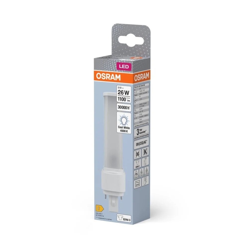 LED Sijalica G24d-3/9W/230V 4000K - Osram