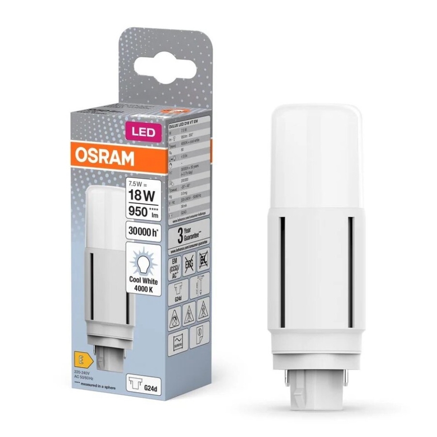 LED Sijalica G24d/7,5W/230V 4000K - Osram