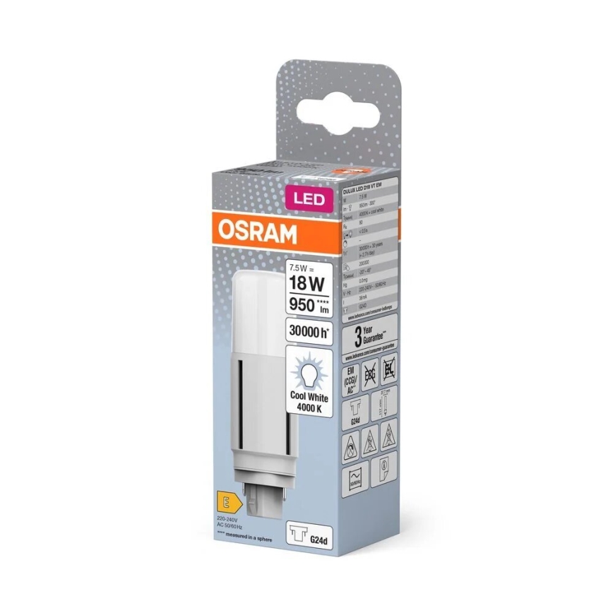 LED Sijalica G24d/7,5W/230V 4000K - Osram