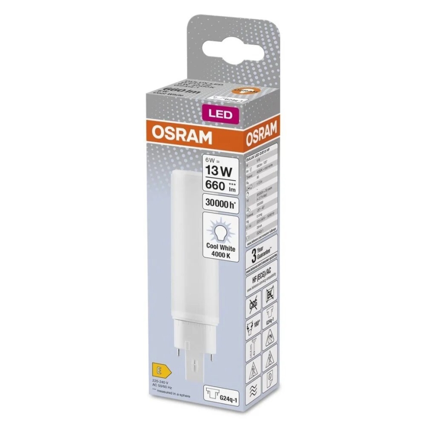 LED Sijalica G24q-1/6W/230V 4000K - Osram